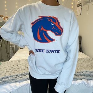 BSU white crewneck